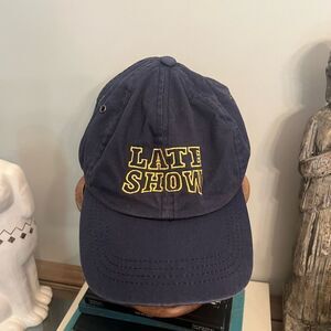 Late Show with David Lettermen vintage embroidered Yellow stitch adjustable hat